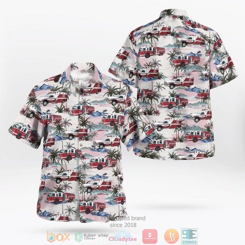 Oregon Hillsboro Fire & Rescue Hawaiian Shirt