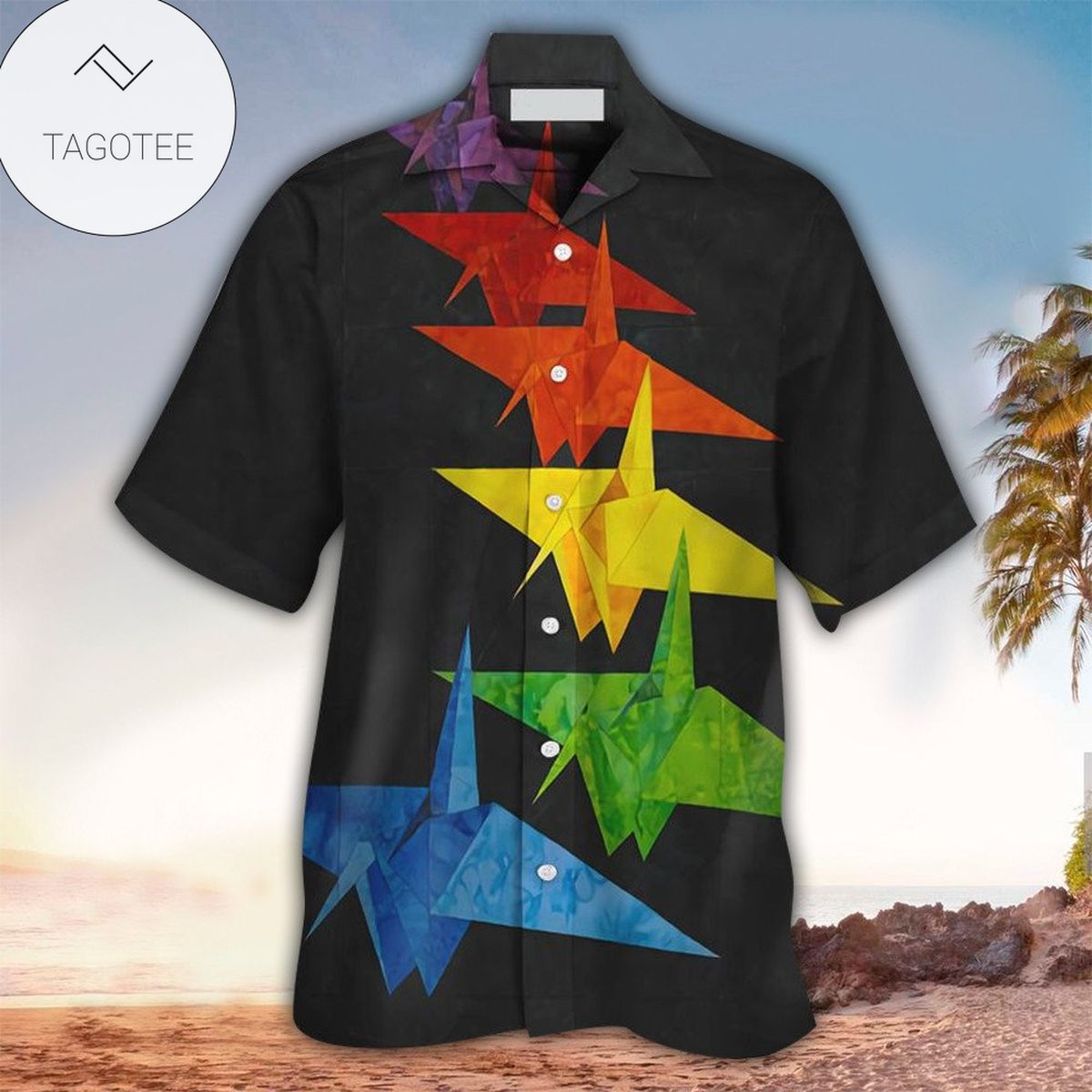 Origami Aloha Shirt Perfect Hawaiian Shirt For Origami Lover