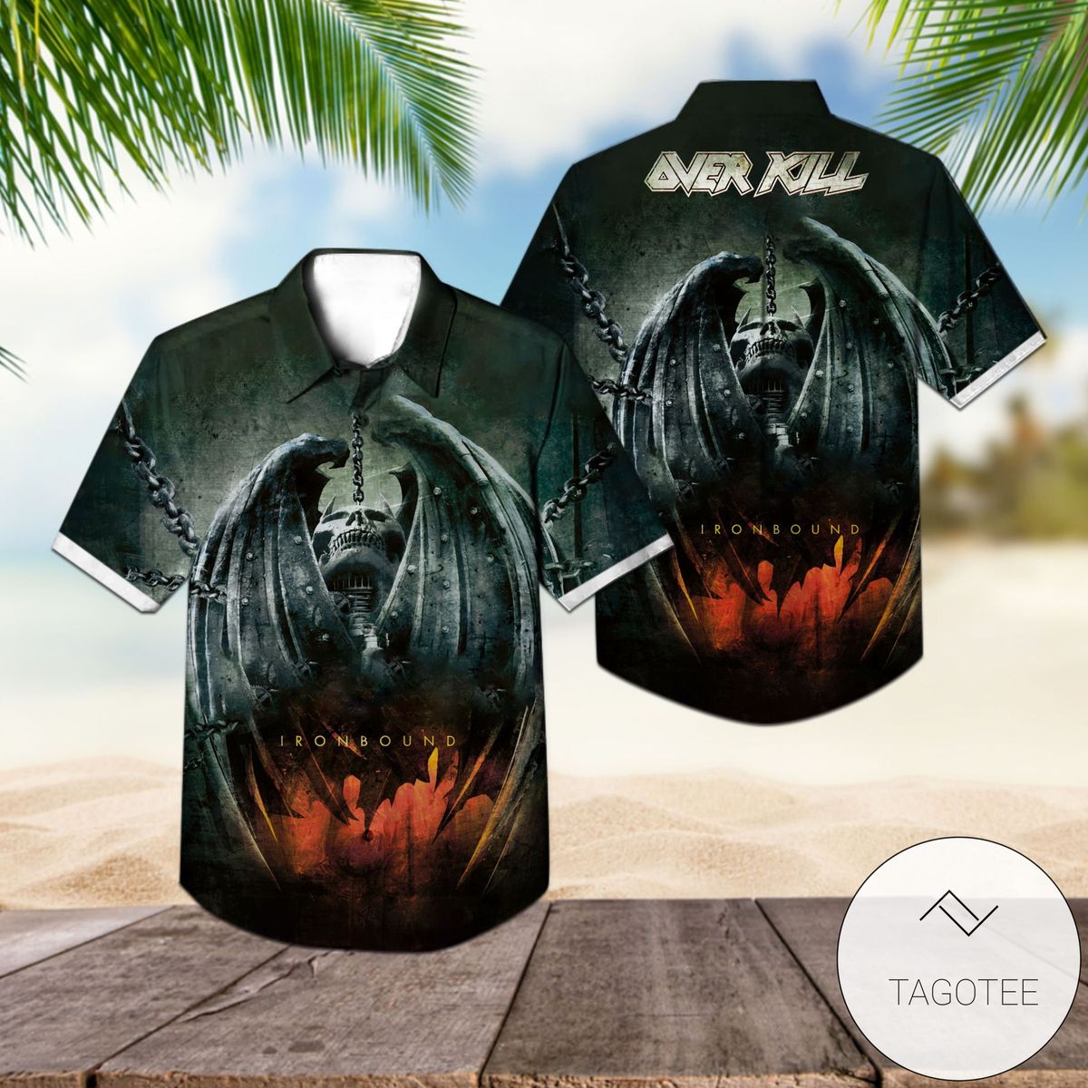 Overkill Taking Over Album Cover Hawaiian Shirt