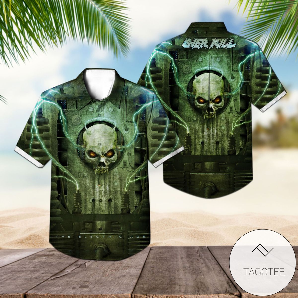 Overkill The Years Of Decay Album Cover Hawaiian Shirt