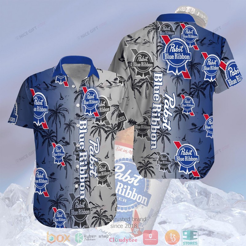 Pabst Blue Ribbon Coconut 3D Hawaii Shirt