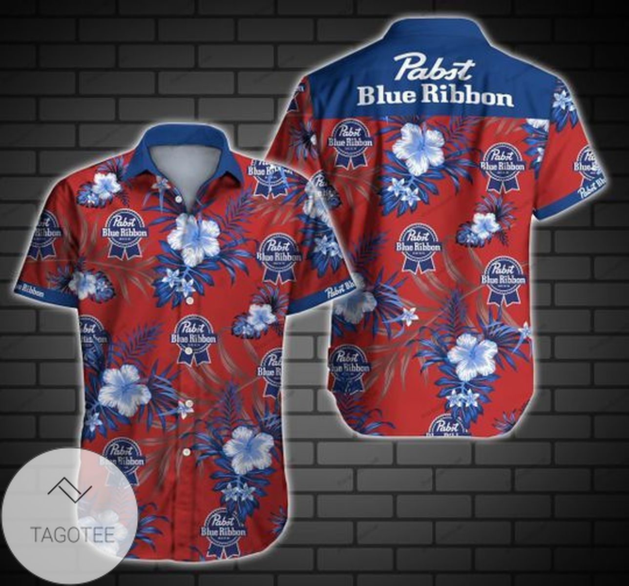 Pabst Blue Ribbon Logo Authentic Hawaiian Shirt 2022