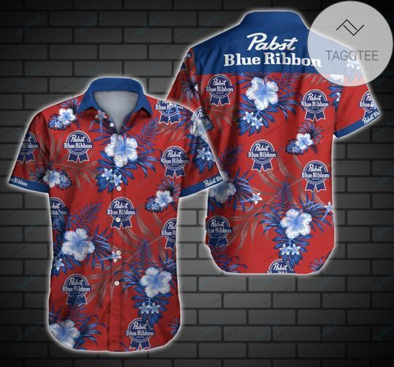 Pabst Blue Ribbon Style 2 Hawaiian Shirt