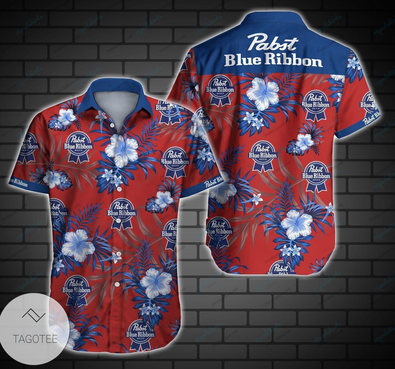 Pabst Blue Ribbon Style 3 Authentic Hawaiian Shirt 2022