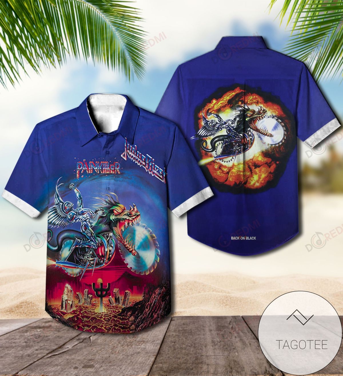 Painkiller Album By Judas Priest Hawaiian Shirt