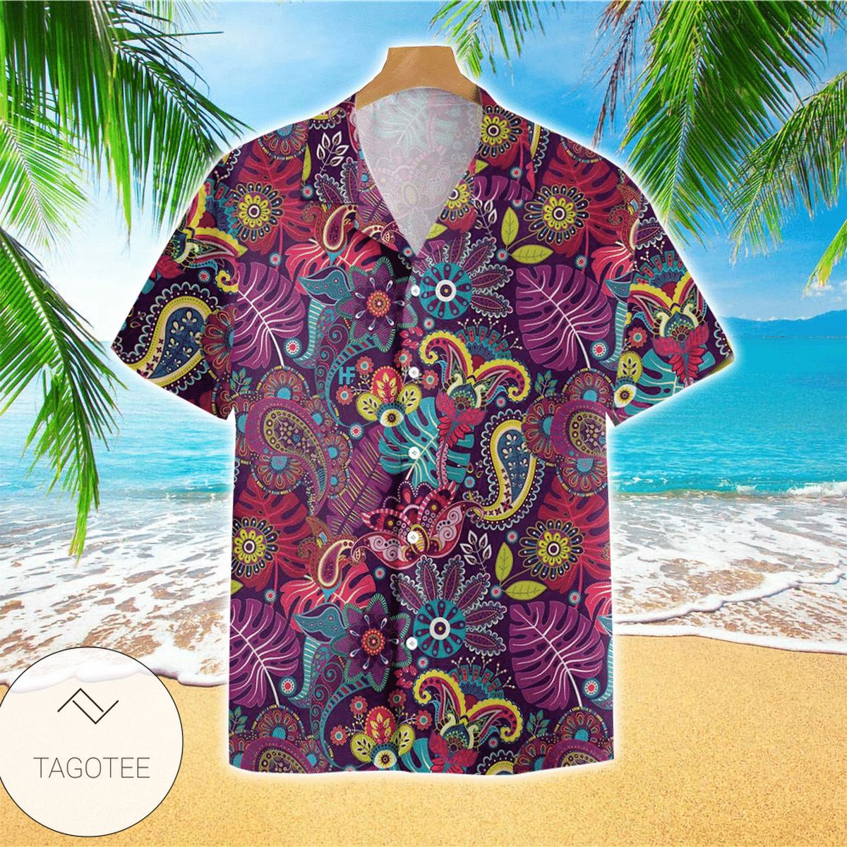 Paisley And Motifs Abstract Pattern Native American Hawaiian Shirt