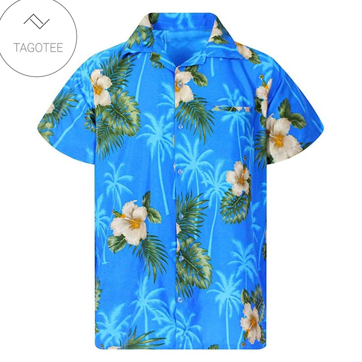 Palm Tree Colorful Shirt Palm Tree Hawaiian Shirt