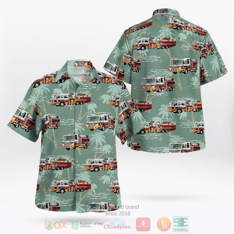 Pana Illinois Pana Fire & EMS Hawaiian shirt