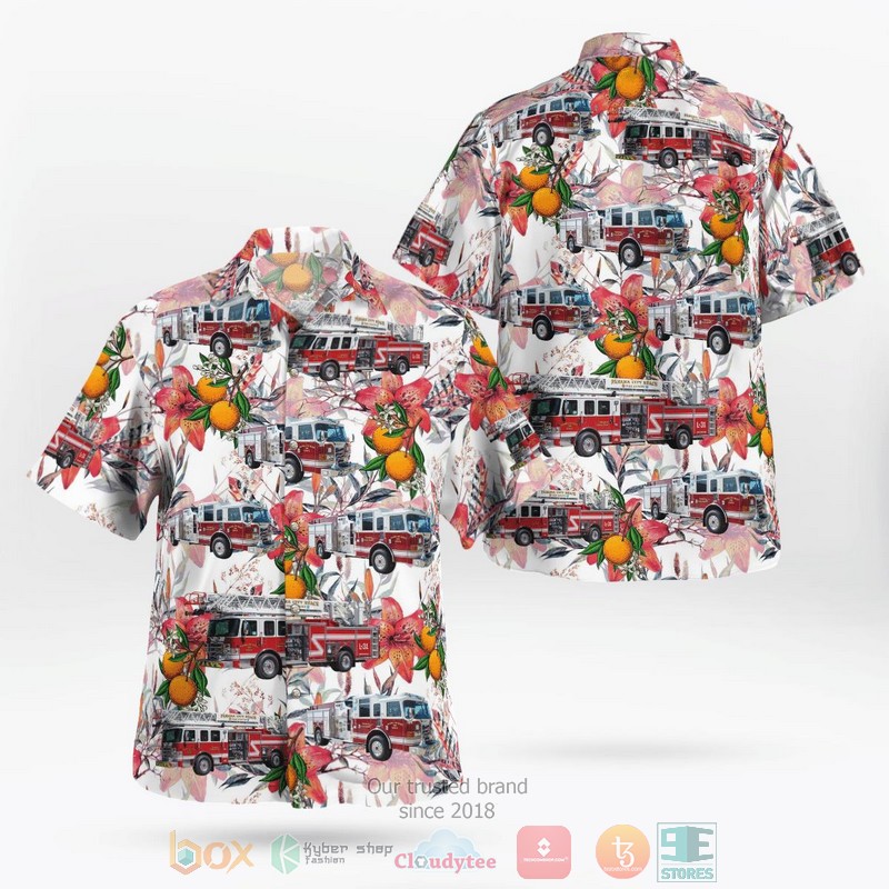 Panama City Bay County Florida Panama City Fire Department Hawaiian Shirt