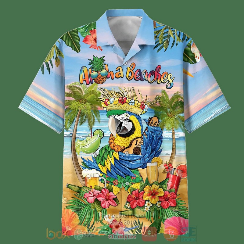 Parrot Colorful Hawaiian Shirt