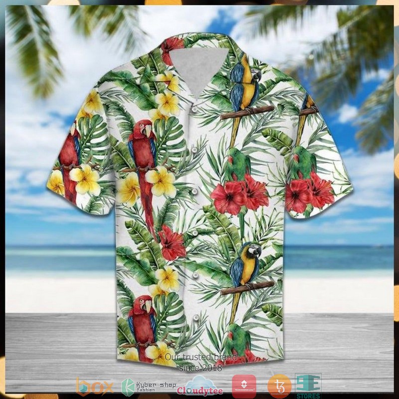 Parrot Tropical plant Hawaiian Shirt