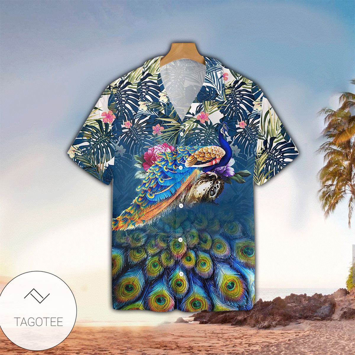 Peacock Hawaiian Shirt For Men Peacock Lover Gifts