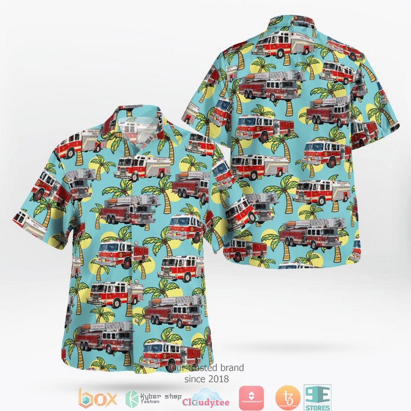 Pebble Beach Community Services District CAL FIRE Hawaiian Shirt