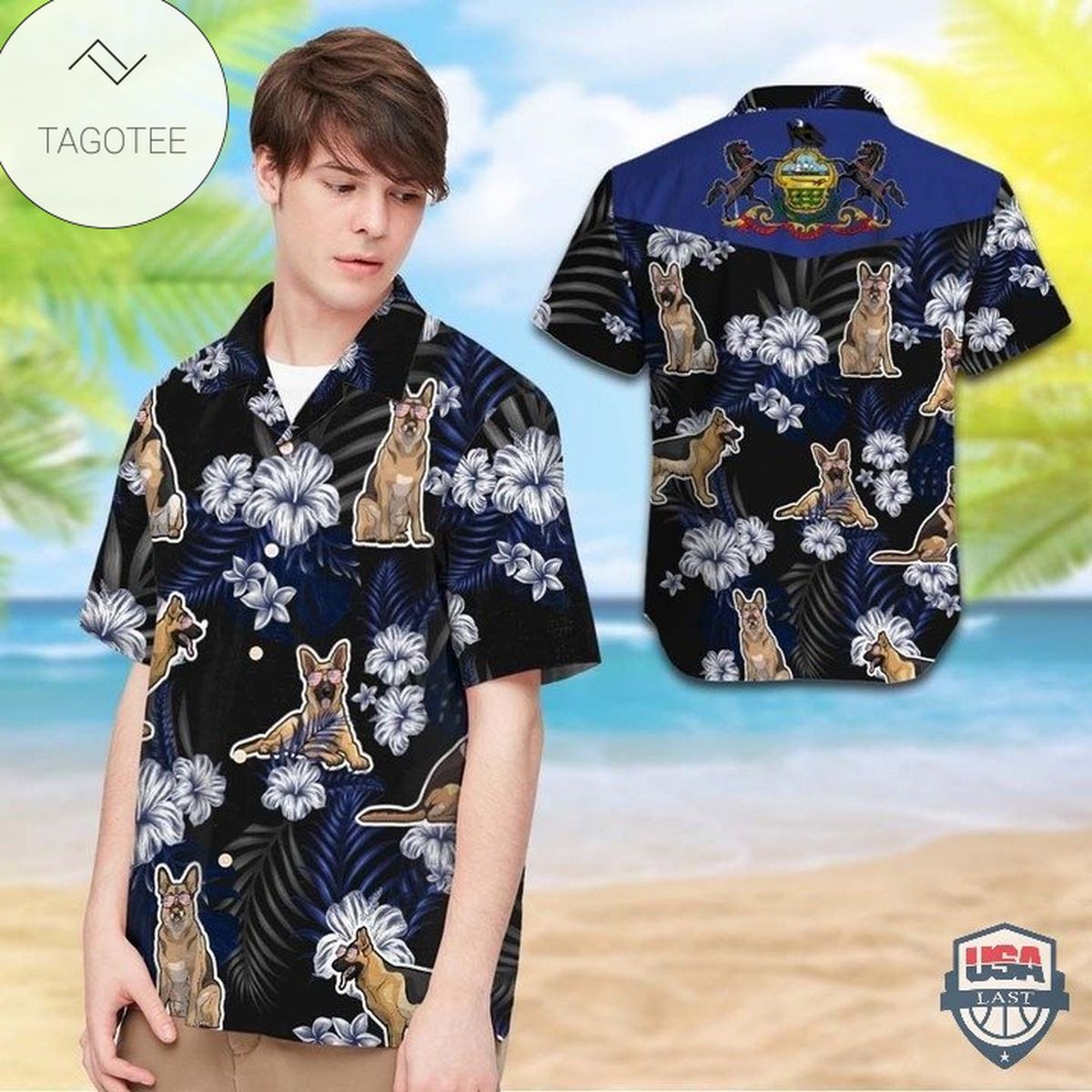 Pennsylvania Mandala 3d Hawaiian Shirt For Men With Vibrant Colors And Textures