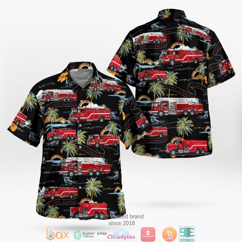 Pennsylvania Newtown Square Fire Company Hawaiian Shirt