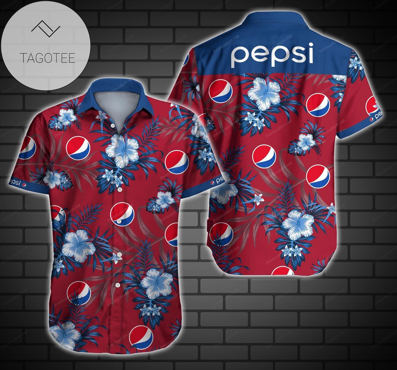 Pepsi Logo Hawaii 3d Shirt