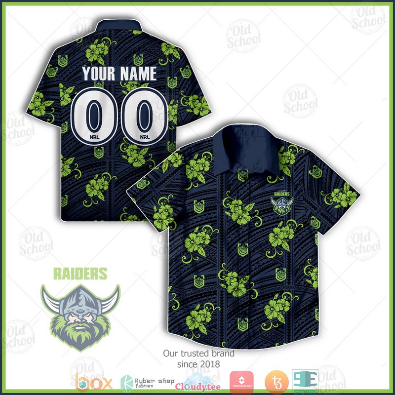 Personalise NRL Canberra Raiders Hawaiian shirt