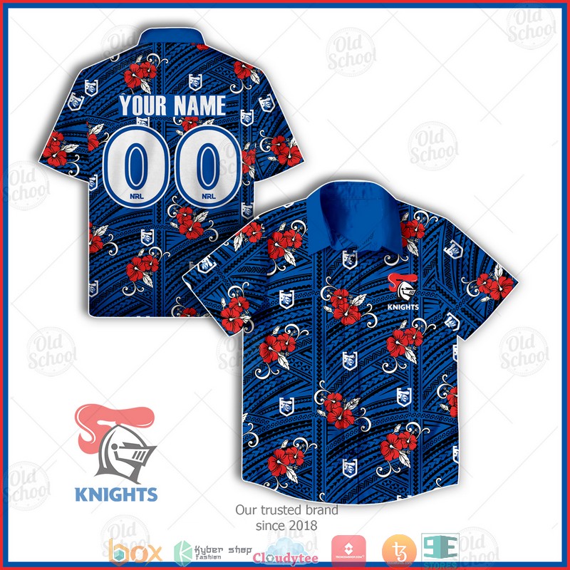 Personalise NRL Newcastle Knights Hawaiian shirt