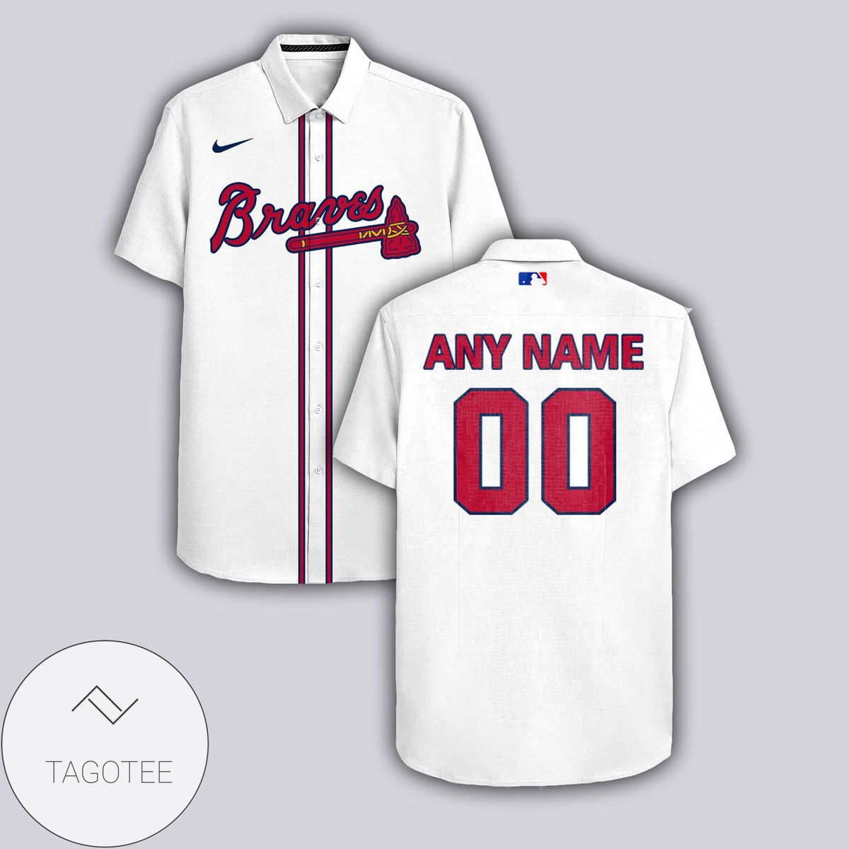 Personalized Atlanta Braves All Over Print 3D Hawaiian Shirt