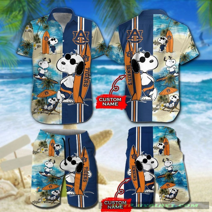 Personalized Alabama Crimson Tide Snoopy Surfing Hawaiian Shirt