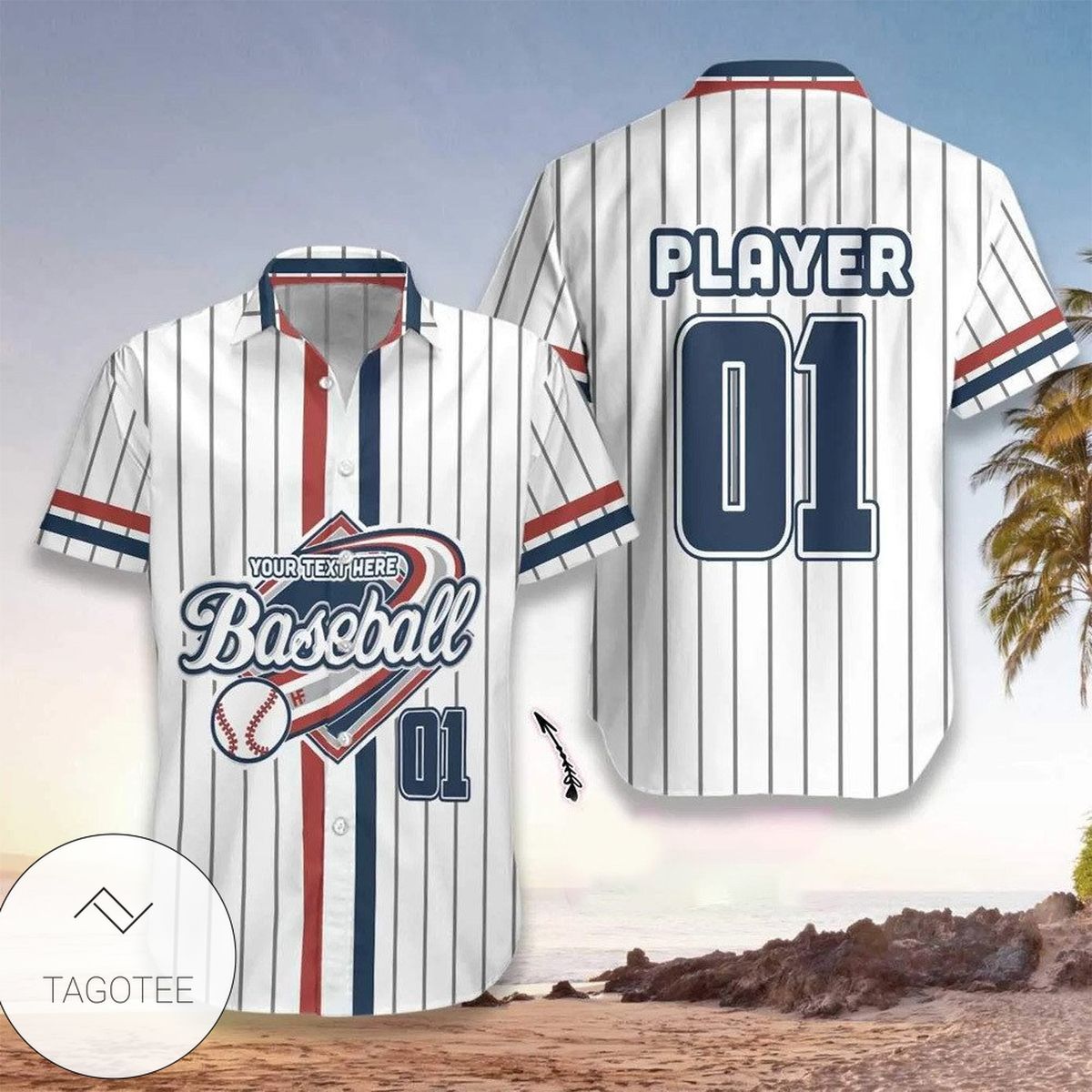 Personalized Baseball Hawaiian Shirt Baseball Lover Gifts