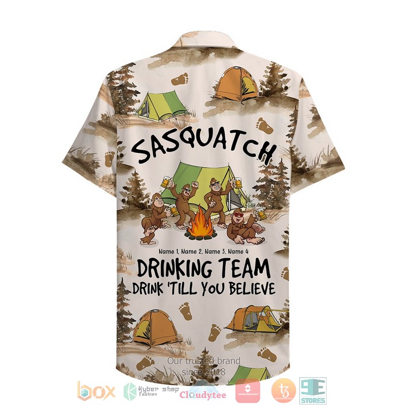 Personalized Camping Bigfoots If I Am Drunk It’s My Camping Friends Fault Hawaiian Shirt