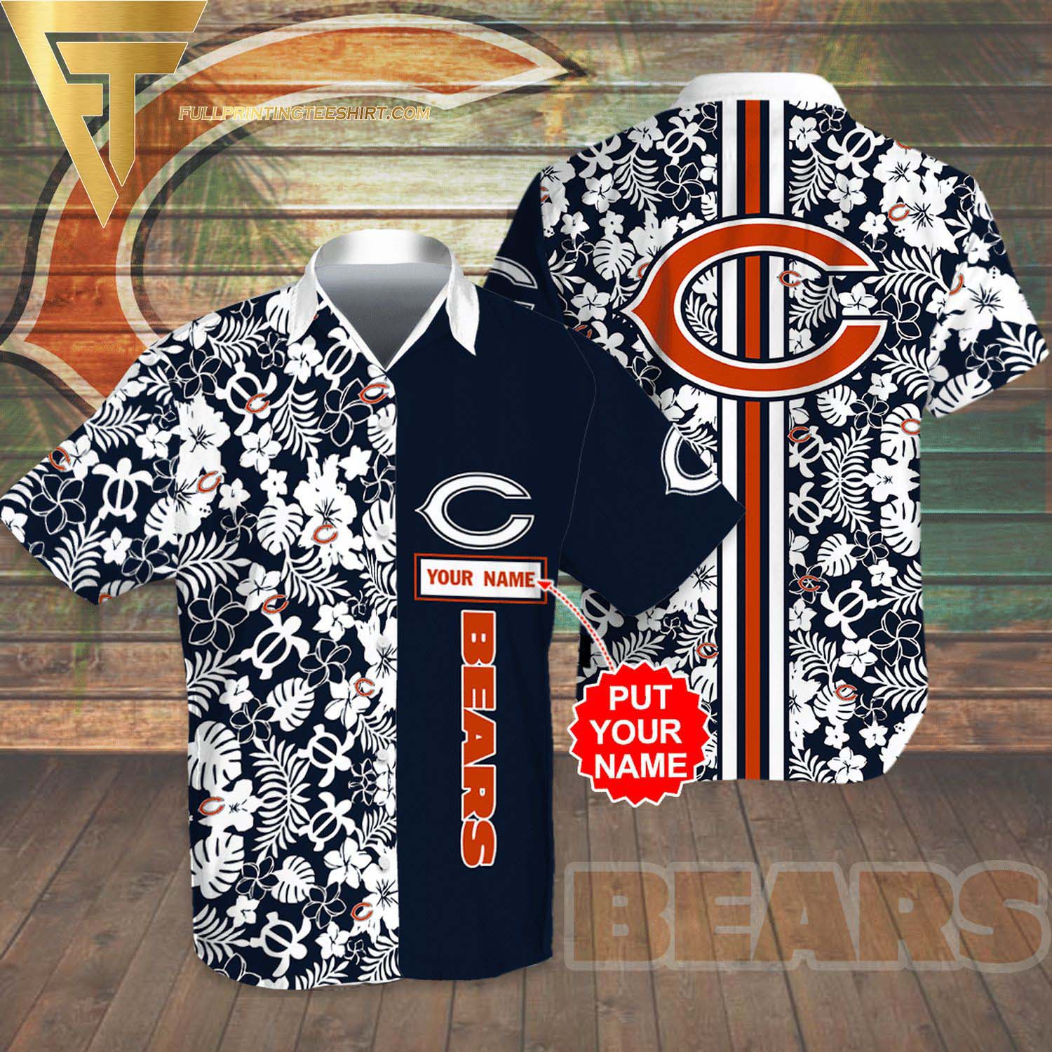 Personalized Chicago White Sox All Over Print Summer Floral Aloha Summer Beach Hawaiian Shirt And Beach Shorts Version Black