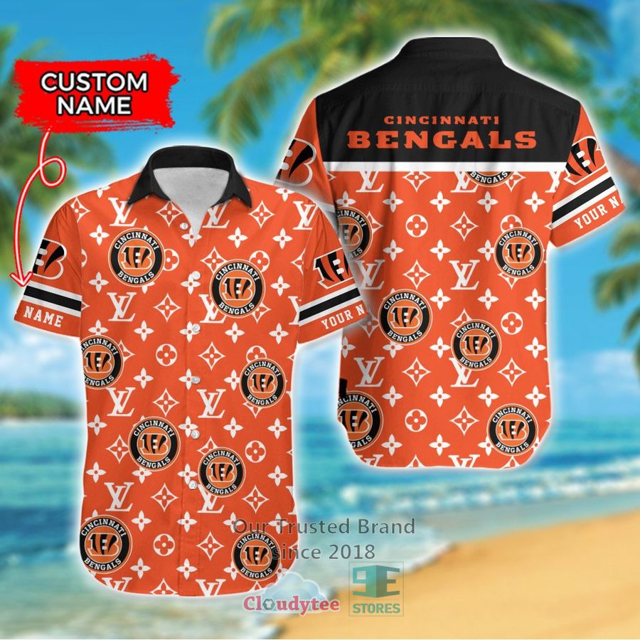 Personalized Denver Broncos Louis Vuitton Pattern Hawaiian Shirt