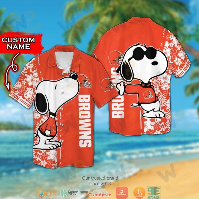 Personalized Cincinnati Bengals Snoopy Hawaiian Shirt, short