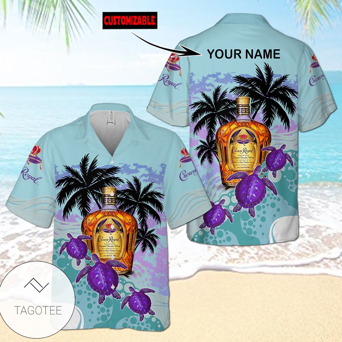 Personalized Crown Royal Hawaiian Shirt