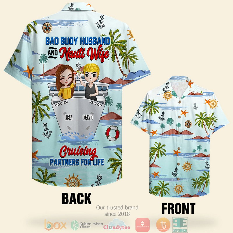 Personalized Cruising Couple Oh Ship It’s Is Husband Wife Trip Hawaiian Shirt