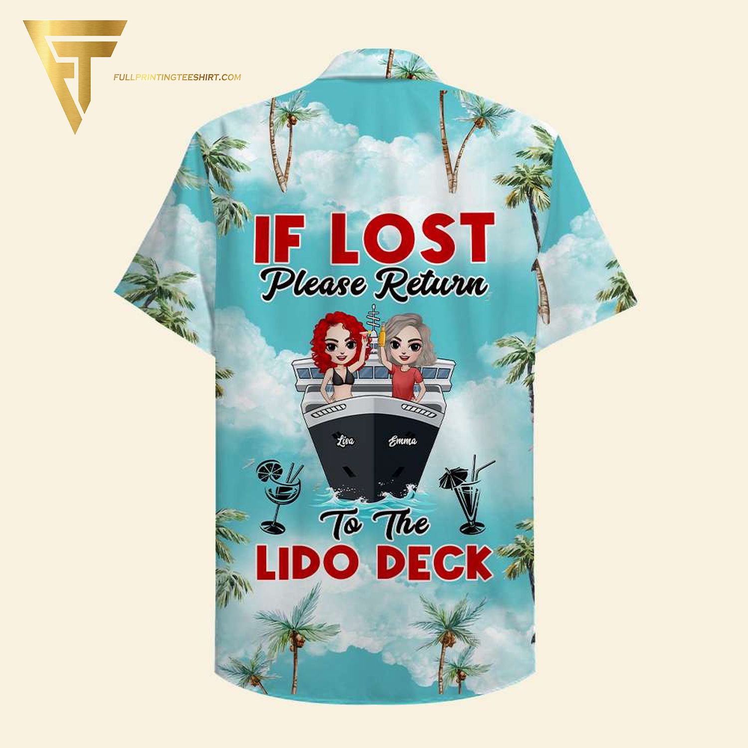 Personalized Cruising Friend Warning We Bought The Drink Package Full Printing Hawaiian Shirt