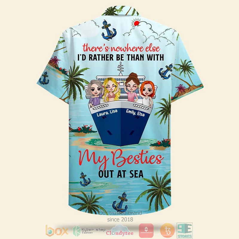 Personalized Cruising Friends Shape Up Or Ship Out Cruise Palm Tree Pattern Hawaiian Shirt