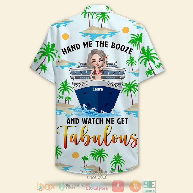 Personalized Cruising Girl I’m Not An Alcoholic Palm Tree Pattern Hawaiian Shirt