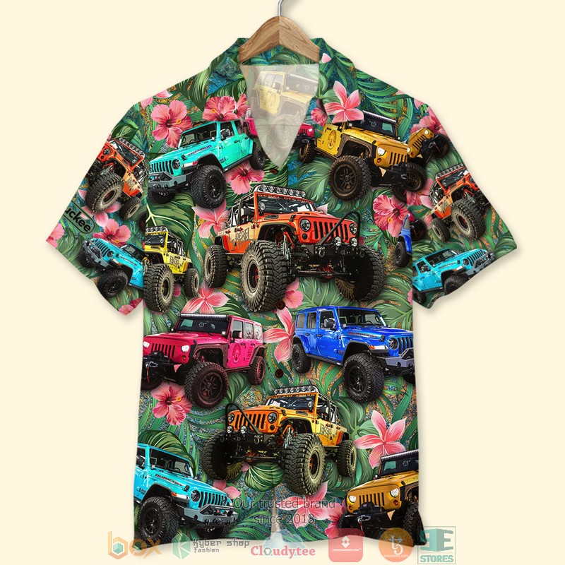 Personalized Custom Jeep Tropical Pattern F Hawaiian Shirt