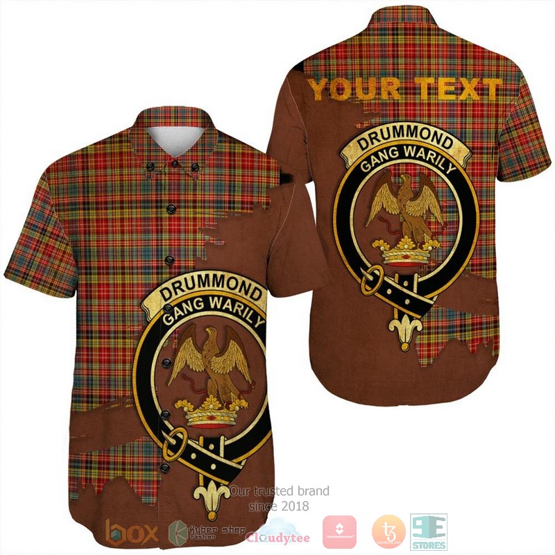 Personalized Dunbar Ancient Tartan Crest Custom Hawaiian Shirt