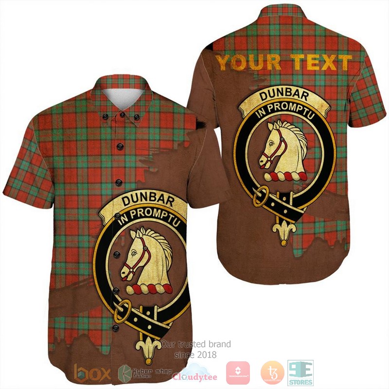 Personalized Drummond of Strathallan Tartan Crest Custom Hawaiian Shirt