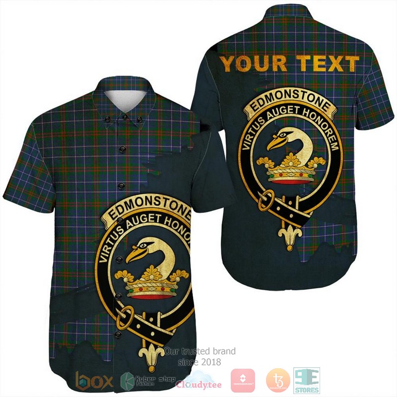 Personalized Graham of Montrose Ancient Tartan Crest Custom Hawaiian Shirt