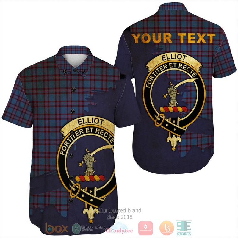 Personalized Durie Tartan Crest Custom Hawaiian Shirt