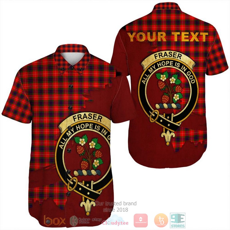 Personalized Galbraith Ancient Tartan Crest Custom Hawaiian Shirt