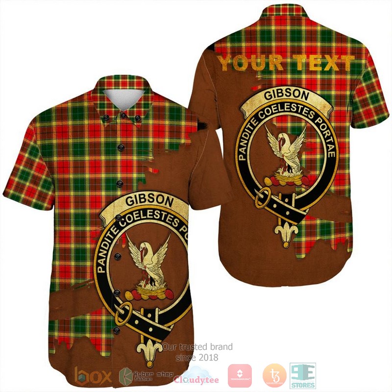 Personalized Gordon Dress Modern Tartan Crest Custom Hawaiian Shirt