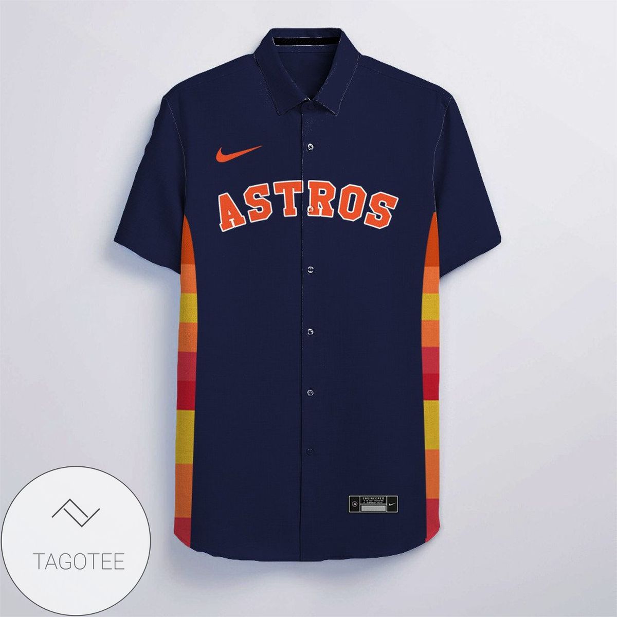 Personalized Houston Astros All Over Print 3D Hawaiian Shirt – Orange