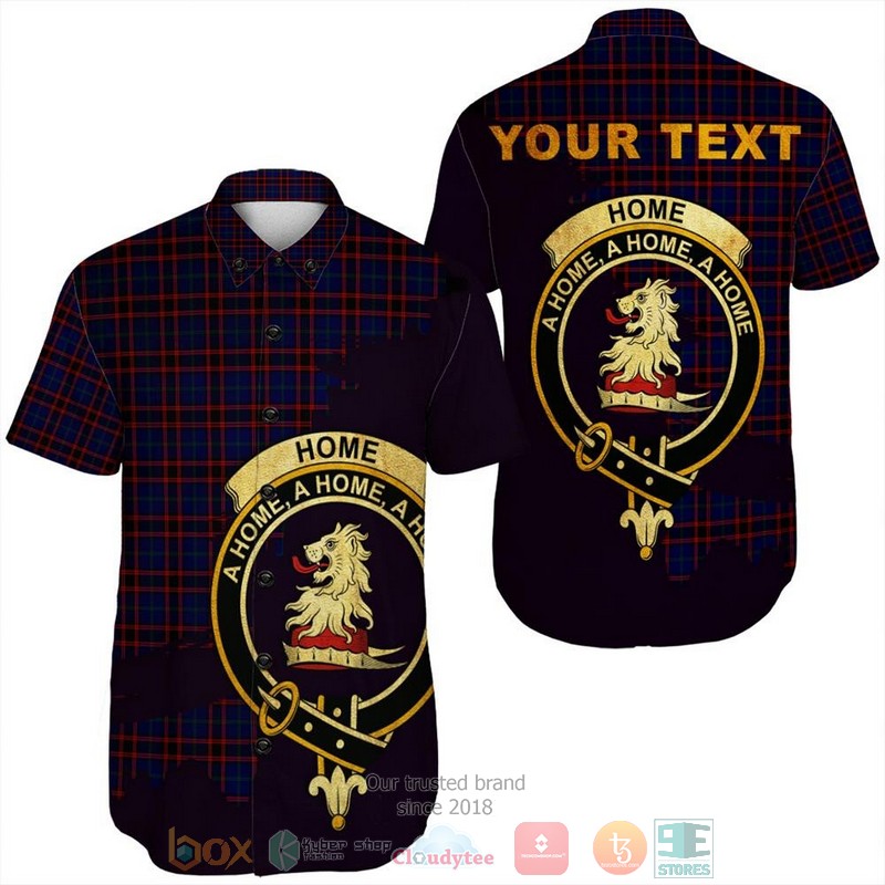 Personalized Hunter Ancient Tartan Crest Custom Hawaiian Shirt