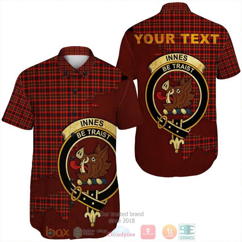 Personalized Jardine Tartan Crest Custom Hawaiian Shirt