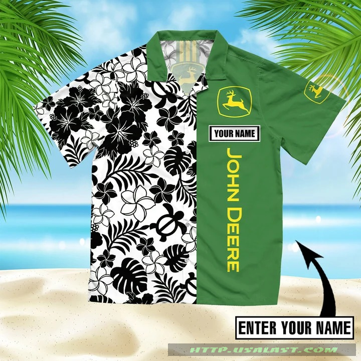 Personalized John Deere Aloha Hawaiian Shirt