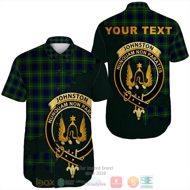 Personalized Keith Modern Tartan Crest Custom Hawaiian Shirt