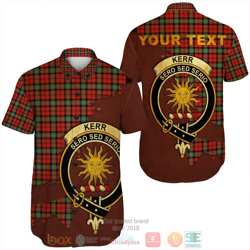 Personalized Kinnaird Tartan Crest Custom Hawaiian Shirt