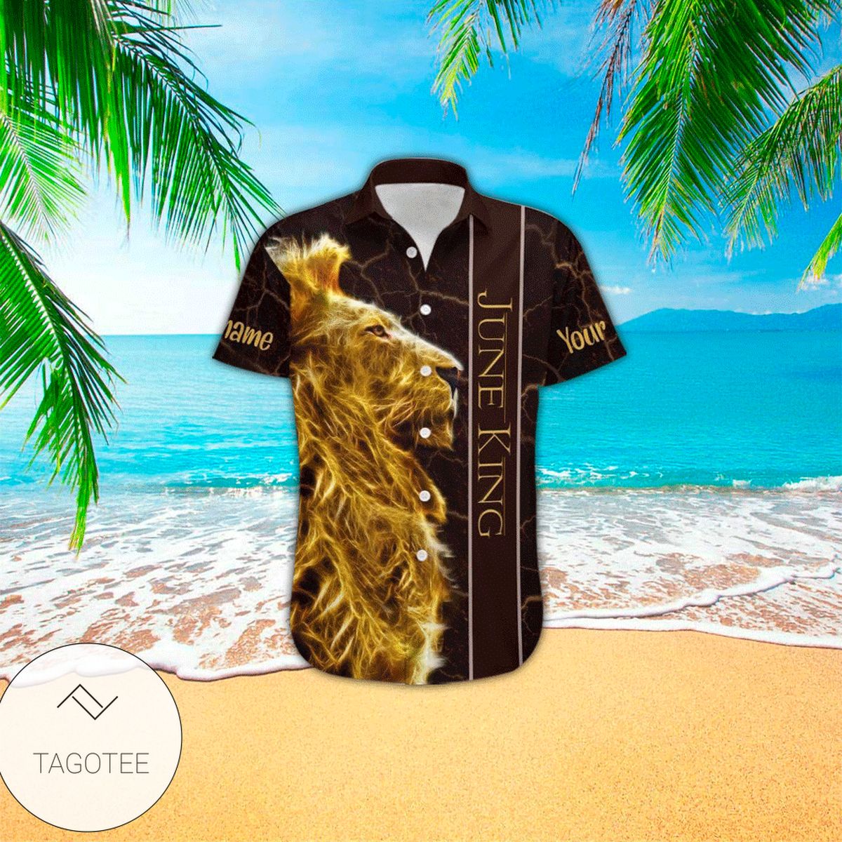 Personalized Lion Hawaiian Shirt Mens Hawaiian Shirt For Lion Lover