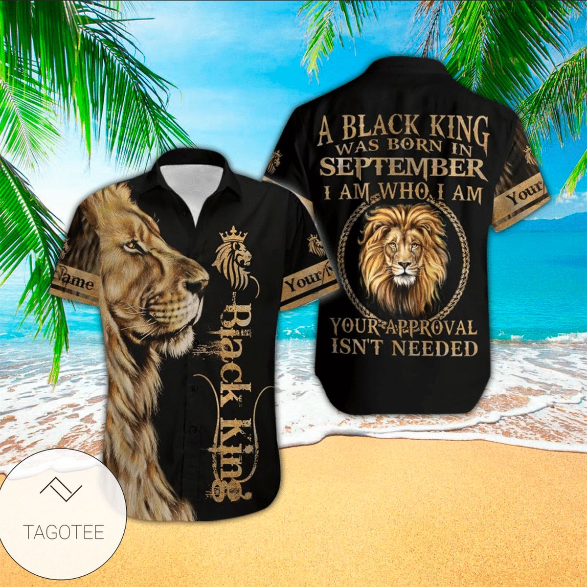 Personalized Lion Aloha Shirt Hawaiian Shirt For Lion Lovers