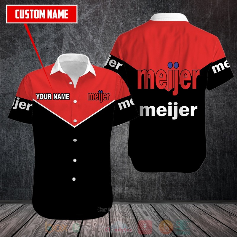 Personalized McLane black red custom Hawaiian shirt